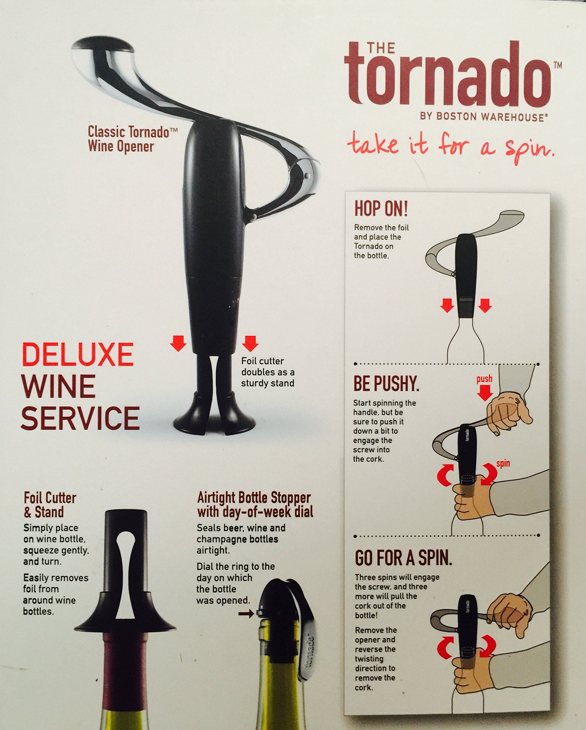 Detail Tornado Wine Bottle Opener Nomer 2