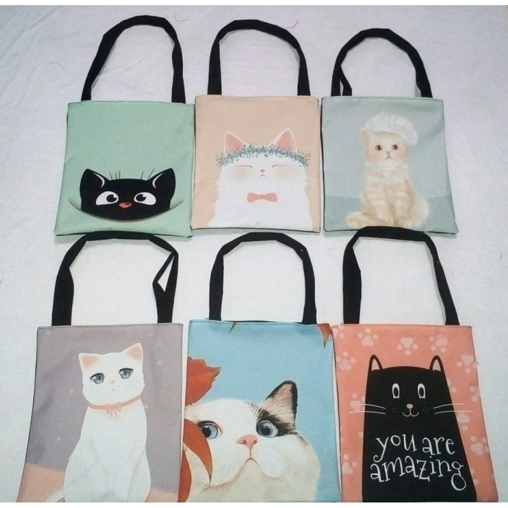 Detail Tote Bag Kucing Nomer 2