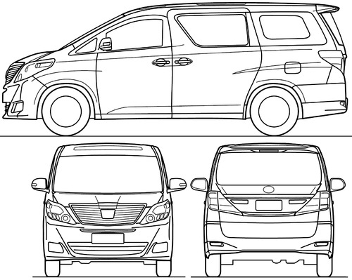 Detail Toyota Alphard Vector Nomer 3