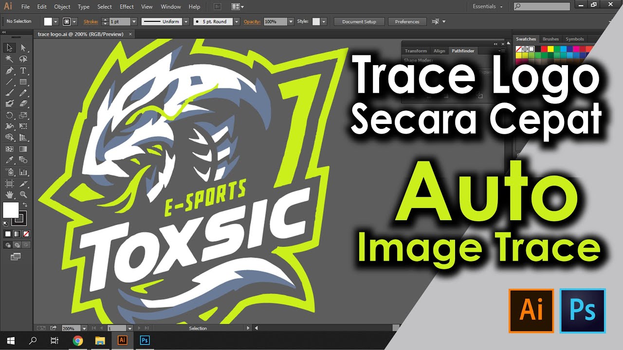 Detail Tracing Gambar Dengan Adope Photoshop Nomer 16