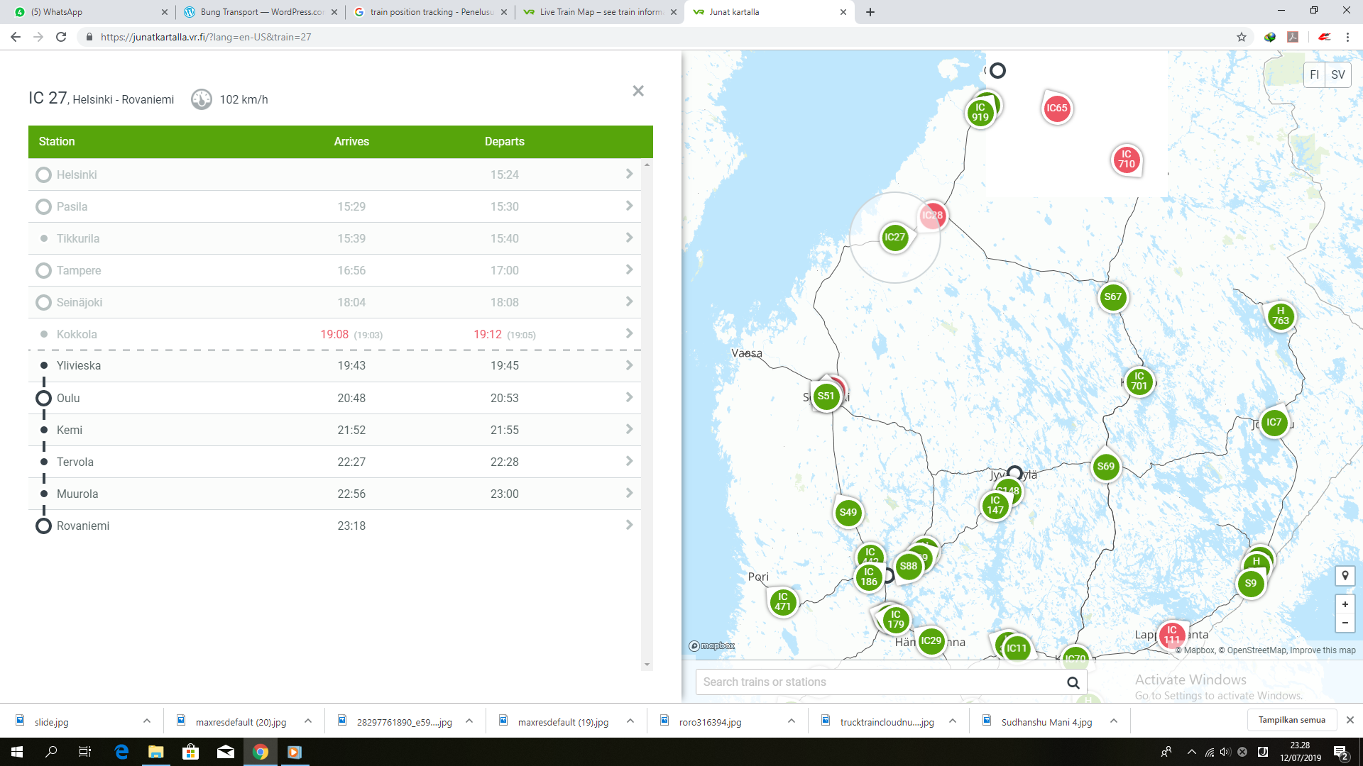 Tracking details