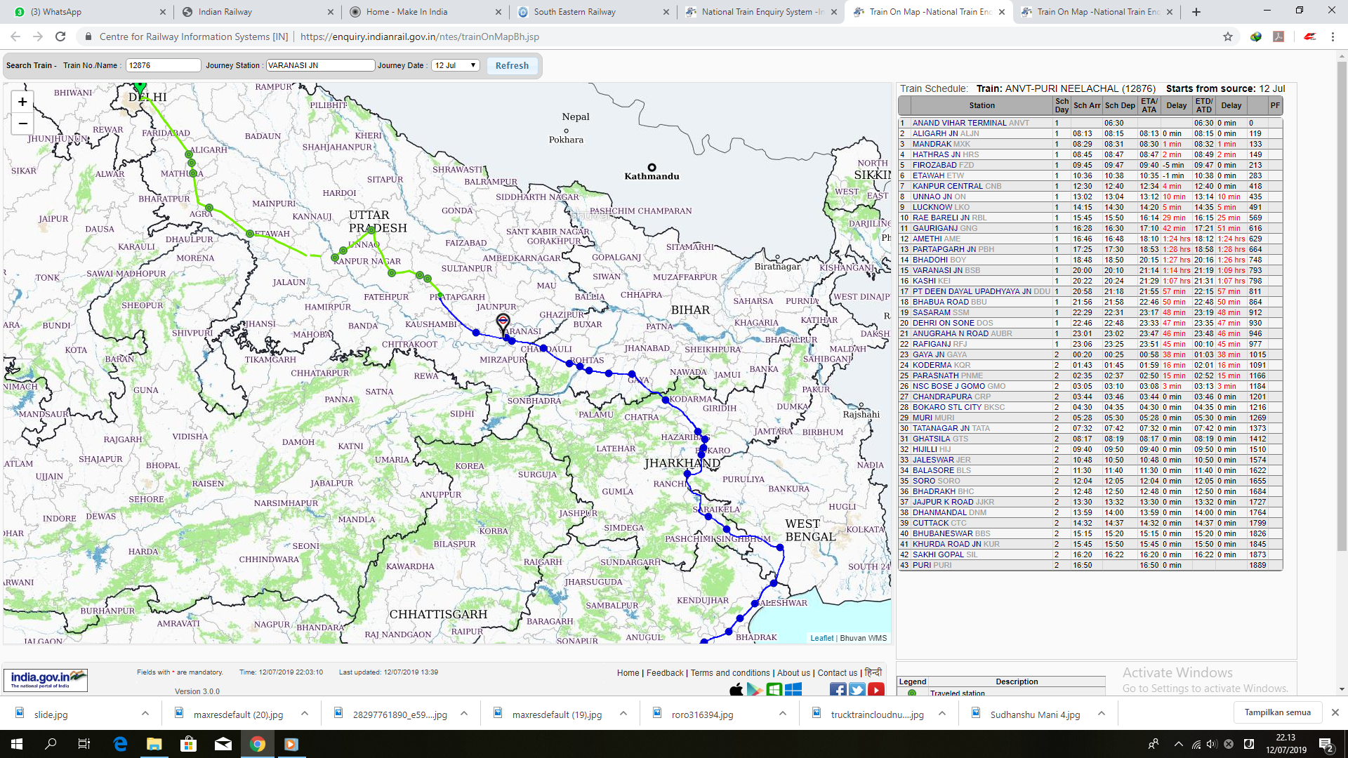 Detail Tracking Kereta Api Nomer 3