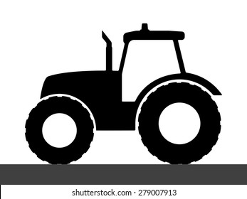 Tractor Silhouette Clip Art - KibrisPDR