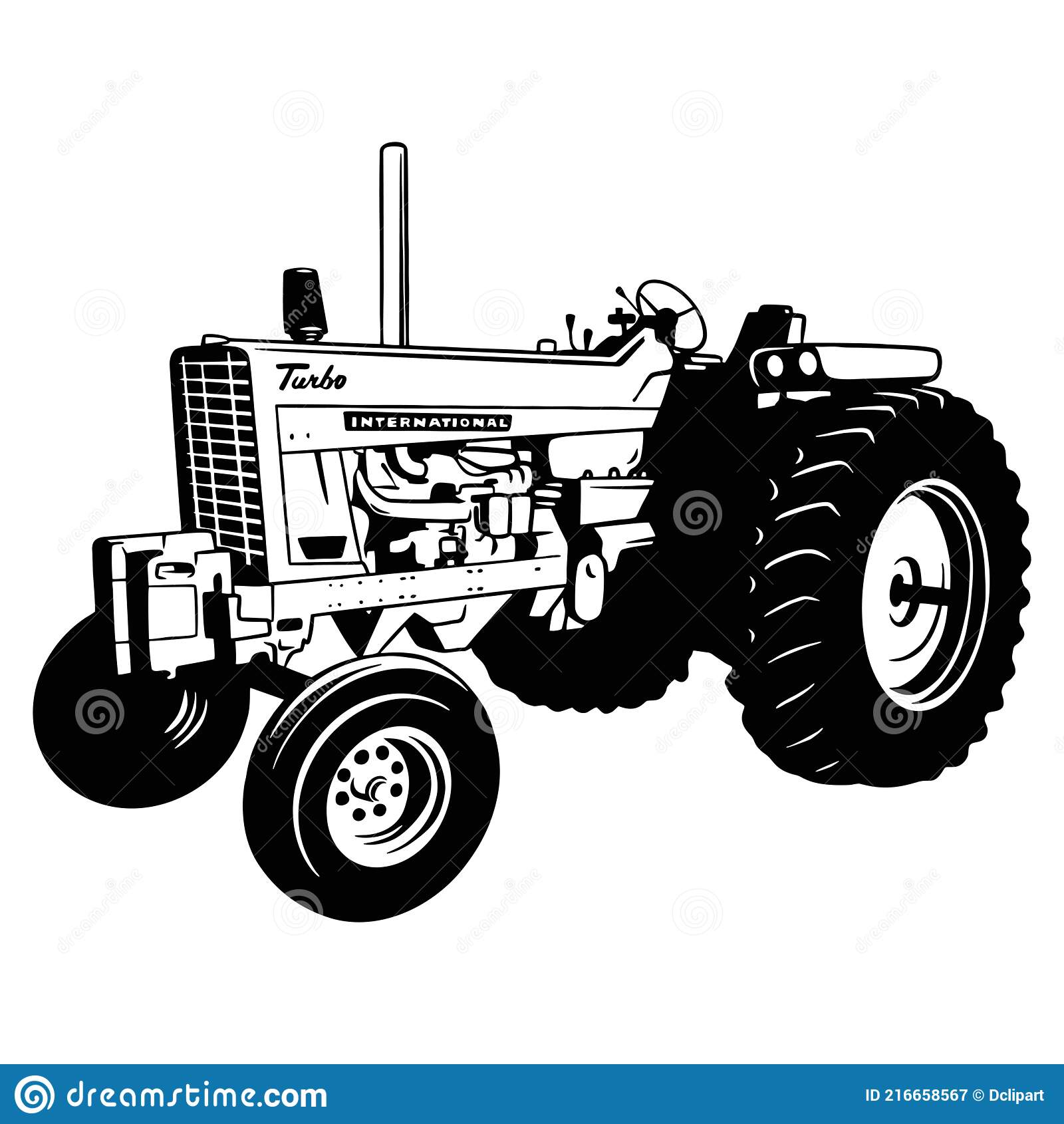 Detail Tractor Silhouette Clip Art Nomer 16