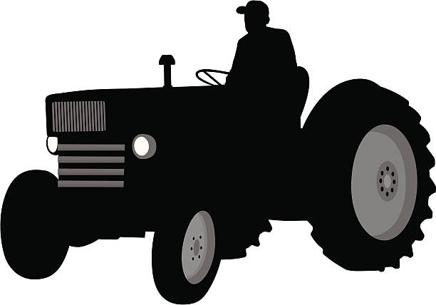 Detail Tractor Silhouette Clip Art Nomer 34