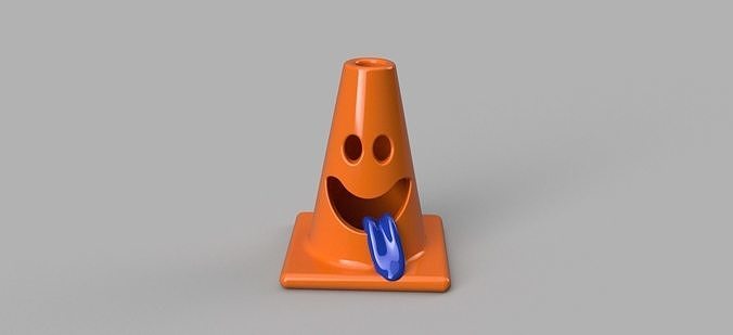 Detail Traffic Cone Keychain Nomer 36