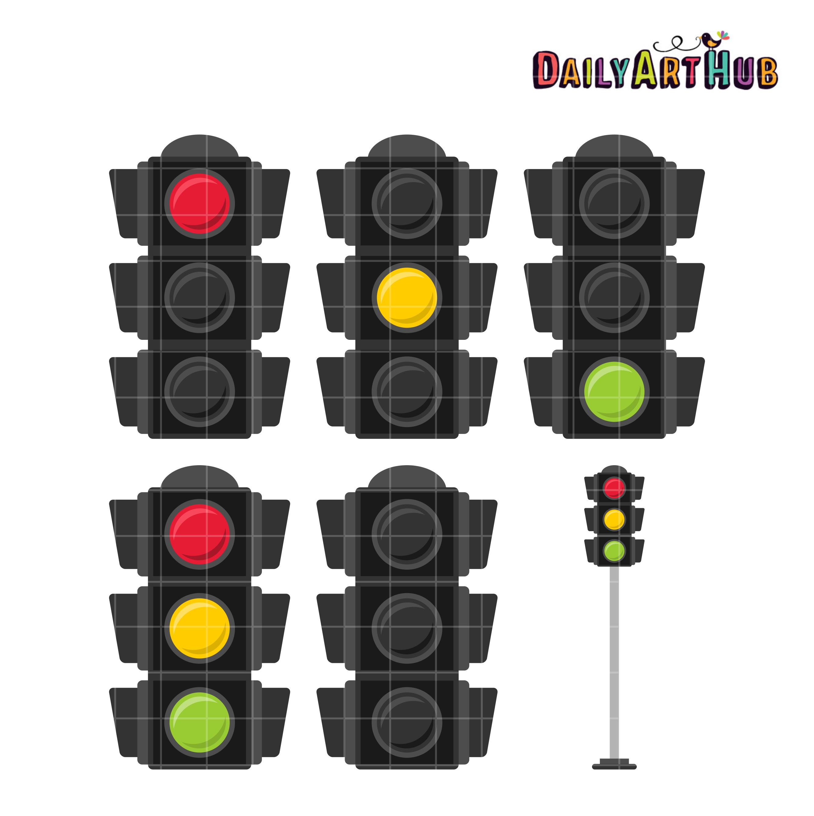 Detail Traffic Light Clip Art Free Nomer 45