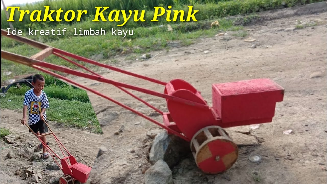 Detail Traktor Mainan Dari Kayu Nomer 3