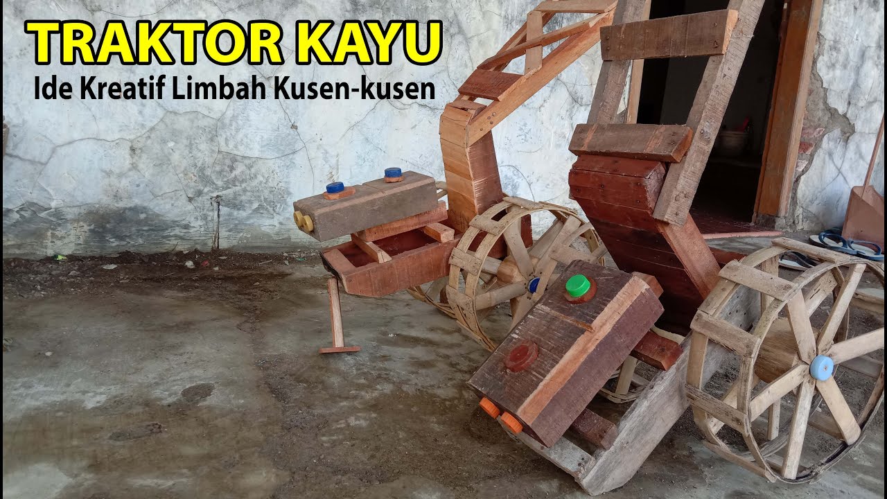 Detail Traktor Mainan Dari Kayu Nomer 21