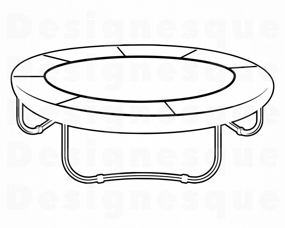 Detail Trampoline Clipart Black And White Nomer 21