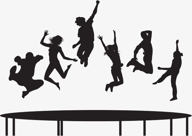 Detail Trampoline Clipart Black And White Nomer 24