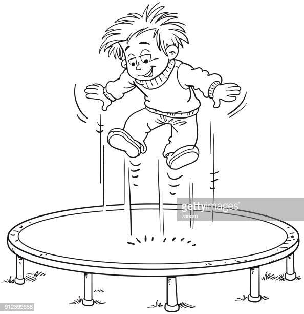 Detail Trampoline Clipart Black And White Nomer 26