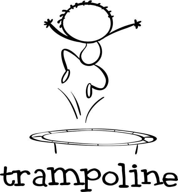 Detail Trampoline Clipart Black And White Nomer 39