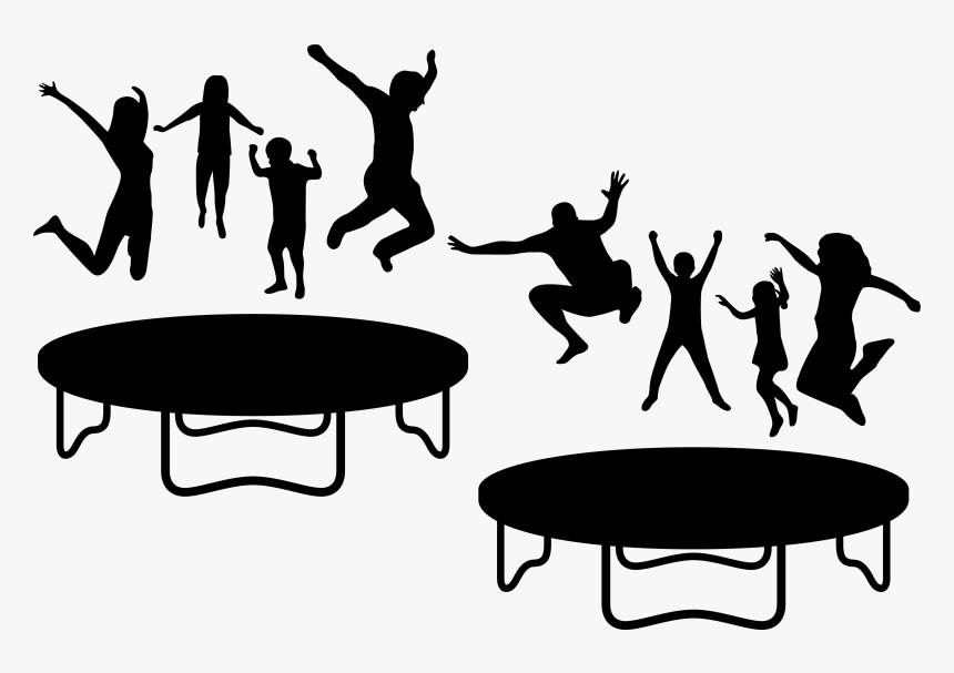 Detail Trampoline Clipart Black And White Nomer 8