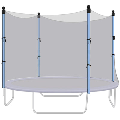 Detail Trampoline Netting Pole Nomer 35