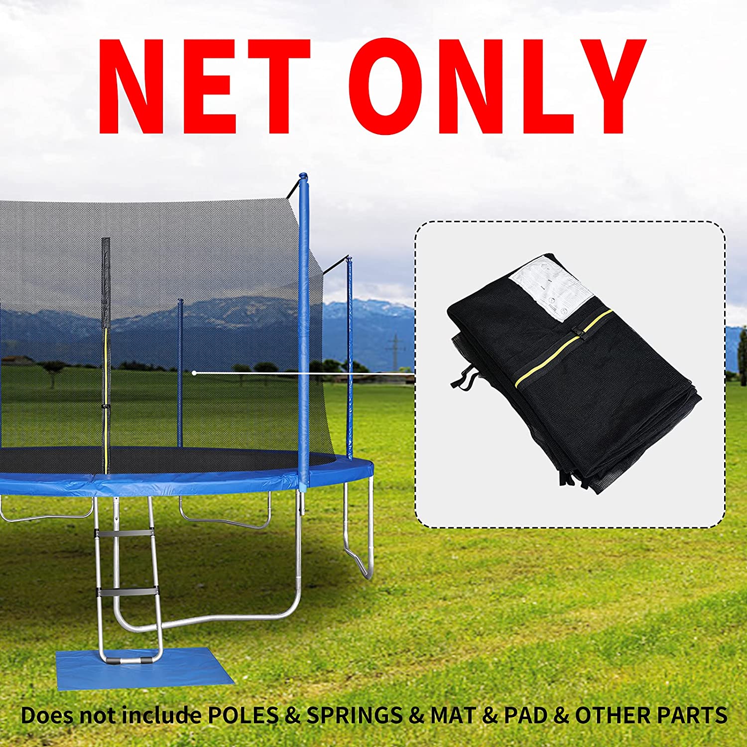 Detail Trampoline Netting Pole Nomer 46