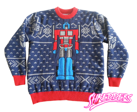 Detail Transformers Christmas Sweater Nomer 11