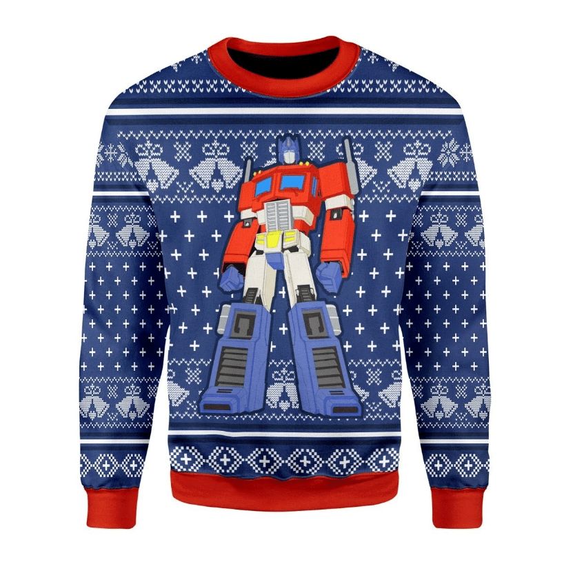 Detail Transformers Christmas Sweater Nomer 37