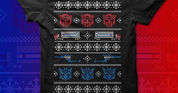 Detail Transformers Christmas Sweater Nomer 42