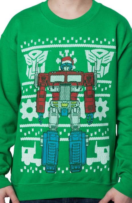 Detail Transformers Christmas Sweater Nomer 10