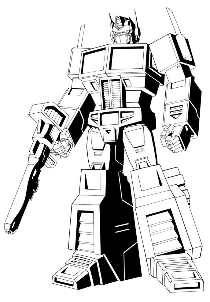 Detail Transformers Clipart Black And White Nomer 17