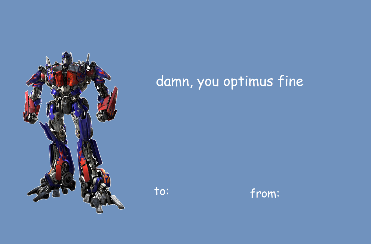 Detail Transformers Valentines Cards Nomer 6