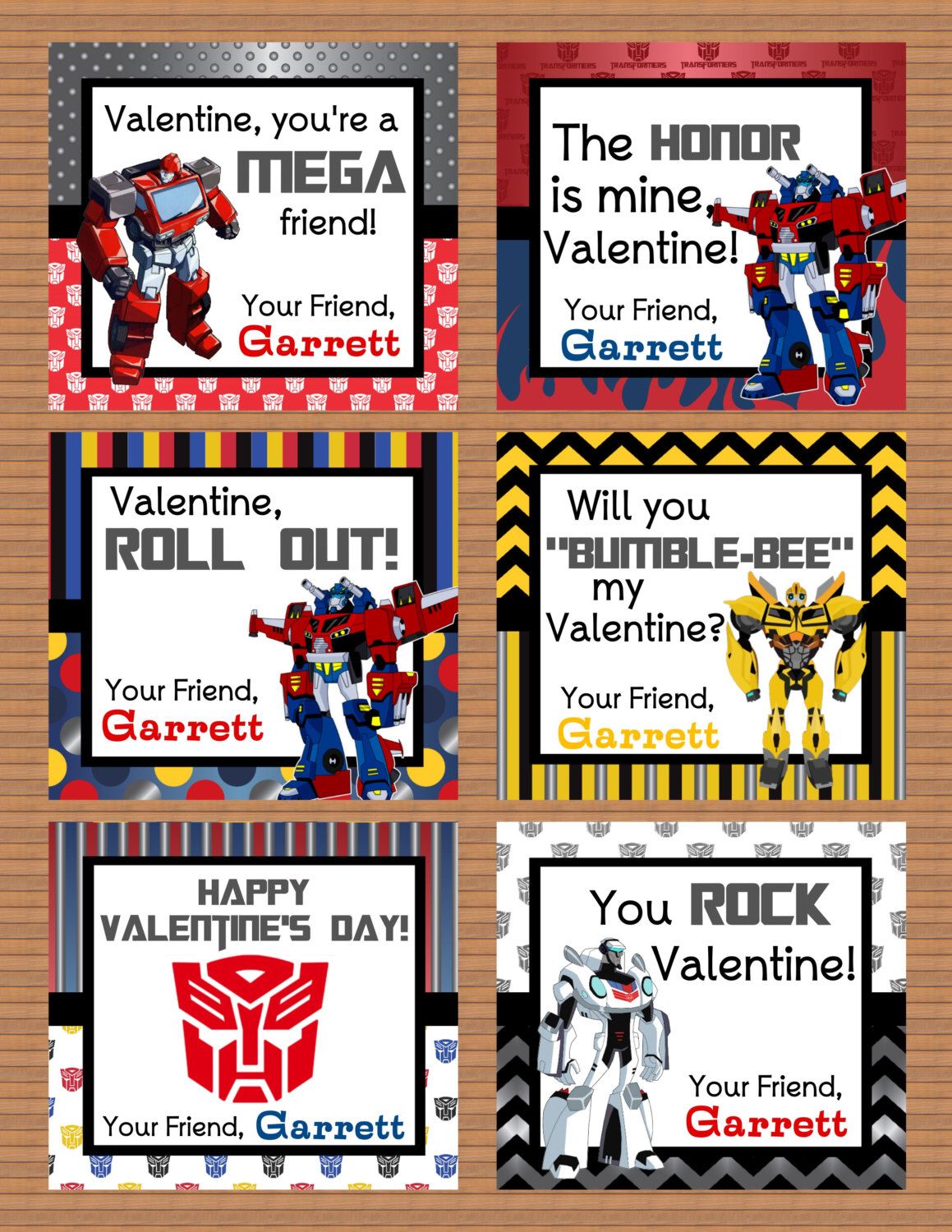 Detail Transformers Valentines Cards Nomer 9