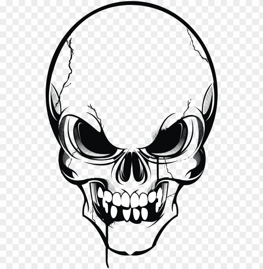 Detail Transparent Background Skull Nomer 11