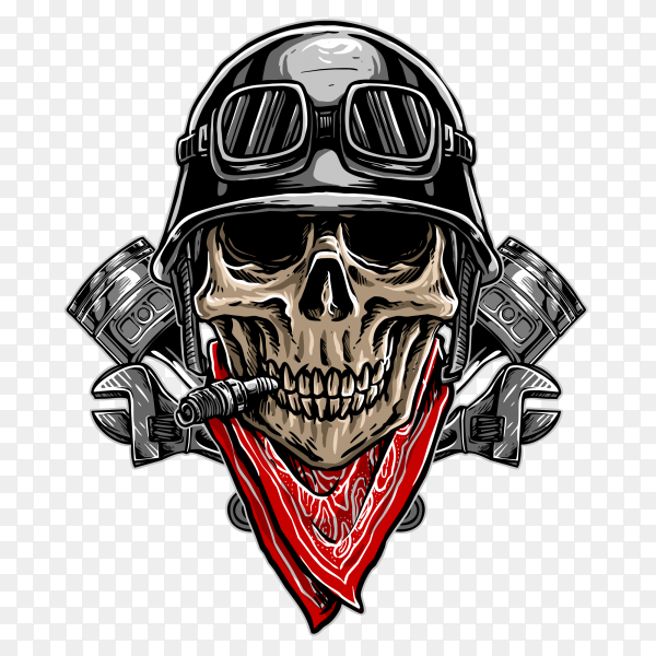 Detail Transparent Background Skull Nomer 37