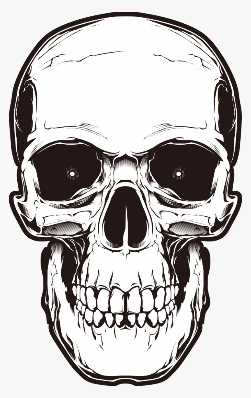 Detail Transparent Background Skull Nomer 6