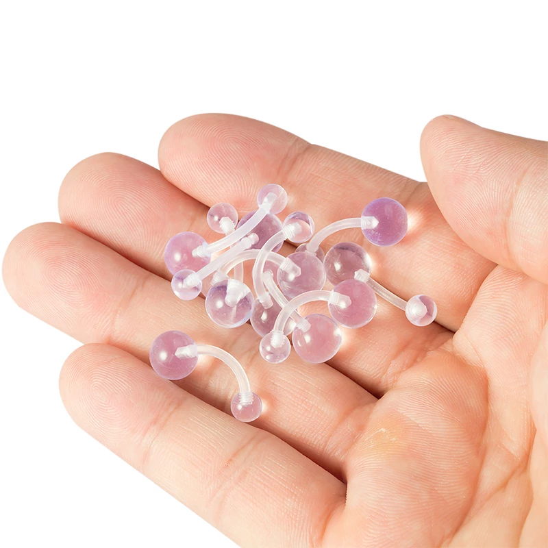Detail Transparent Belly Piercing Nomer 48