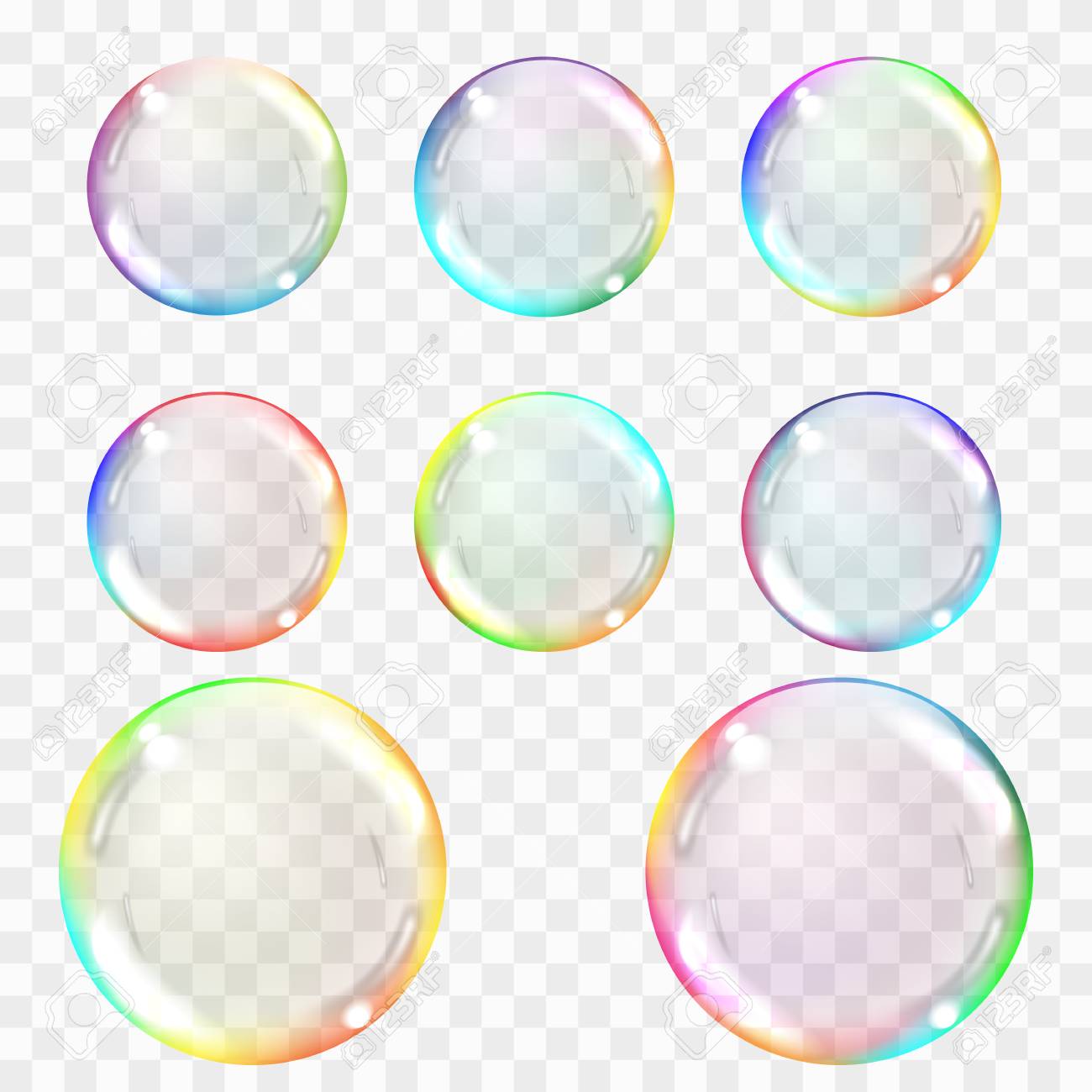 Detail Transparent Bubbles Nomer 6