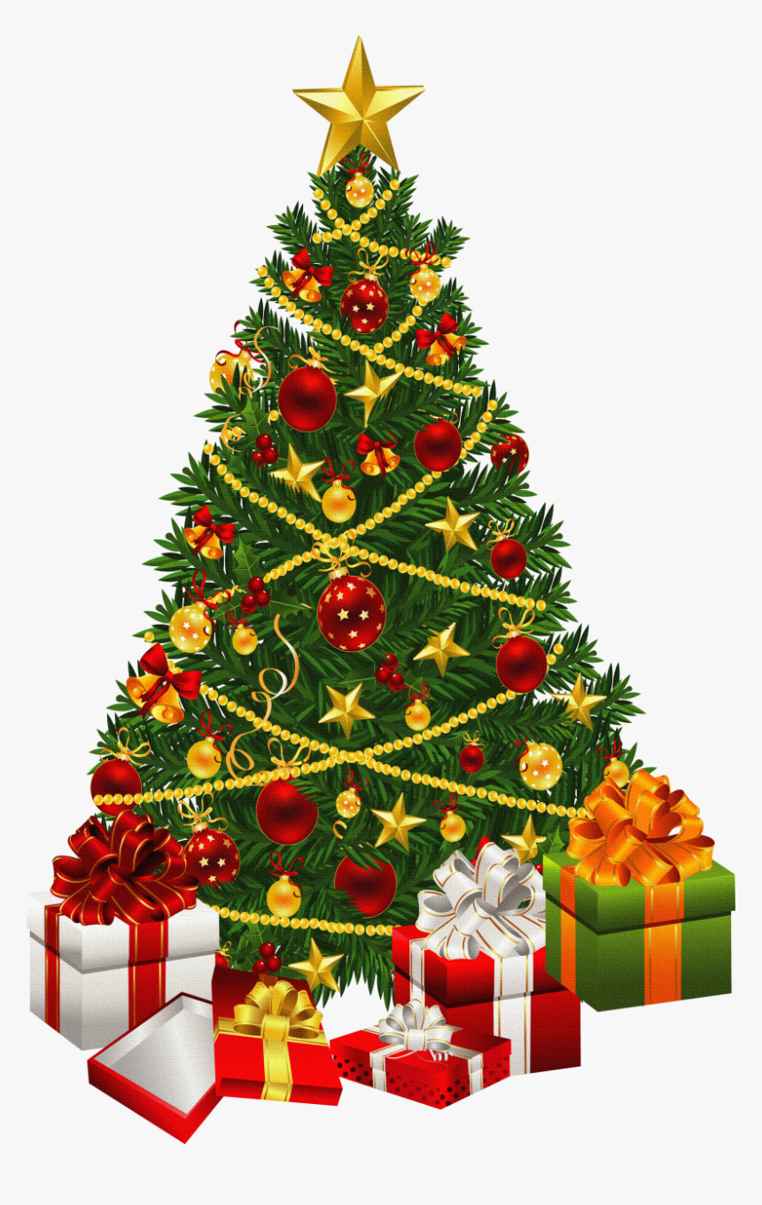 Detail Transparent Christmas Tree Clipart Nomer 11