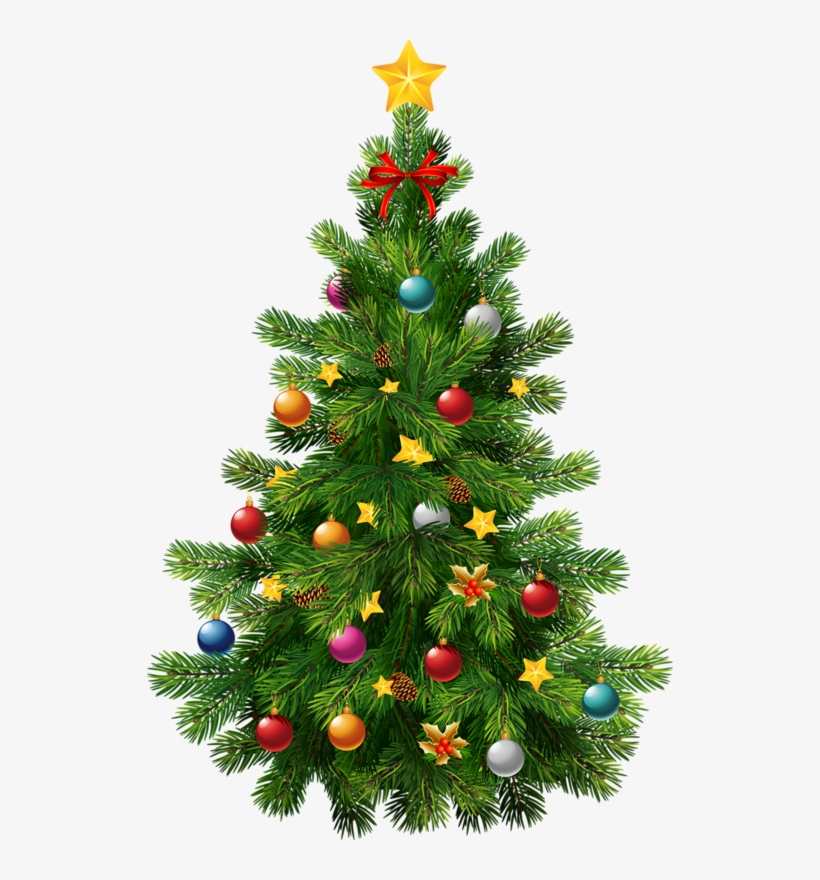 Detail Transparent Christmas Tree Clipart Nomer 15