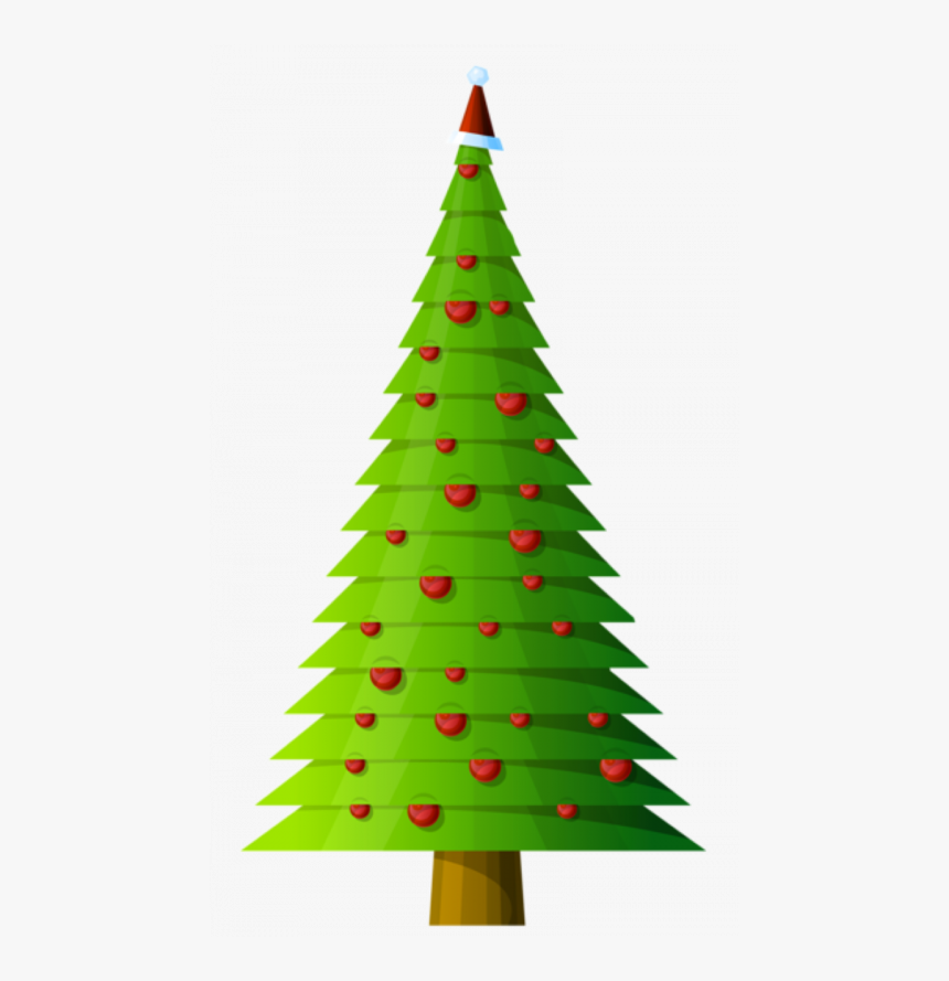 Detail Transparent Christmas Tree Clipart Nomer 16