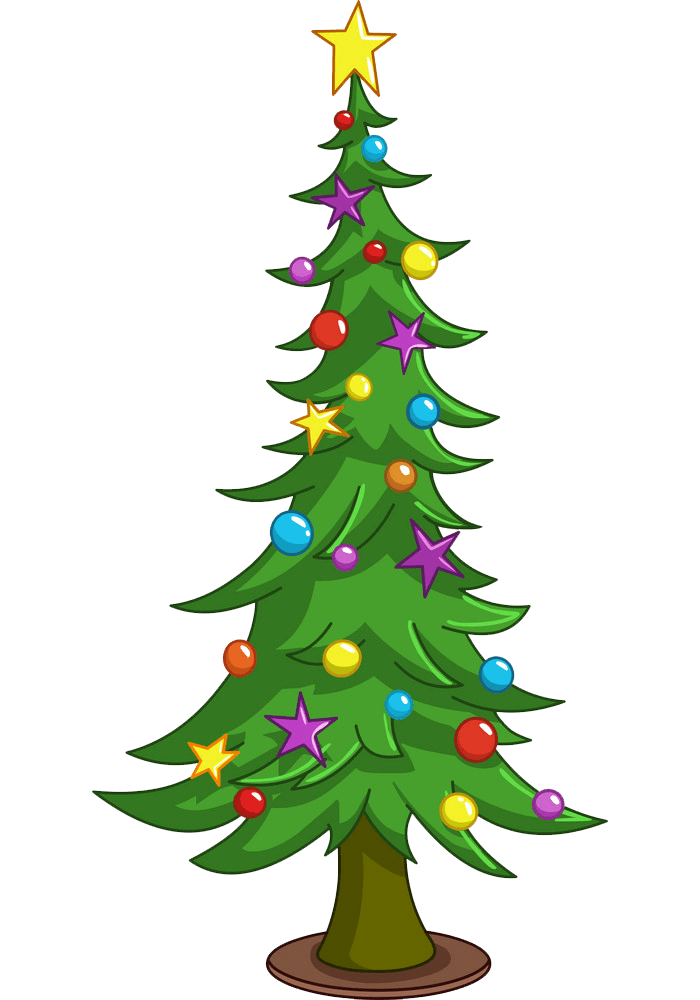 Detail Transparent Christmas Tree Clipart Nomer 21