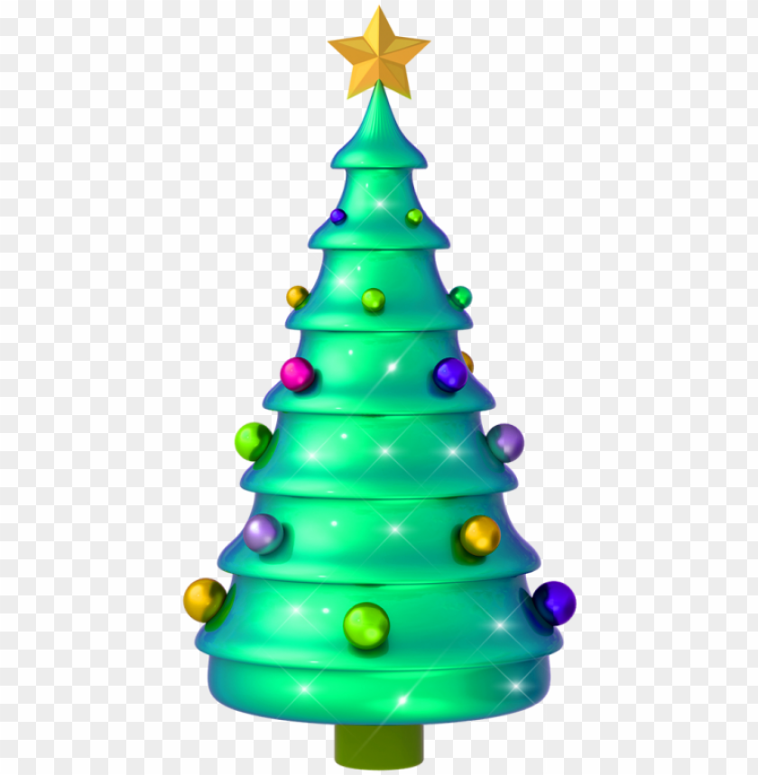 Detail Transparent Christmas Tree Clipart Nomer 30