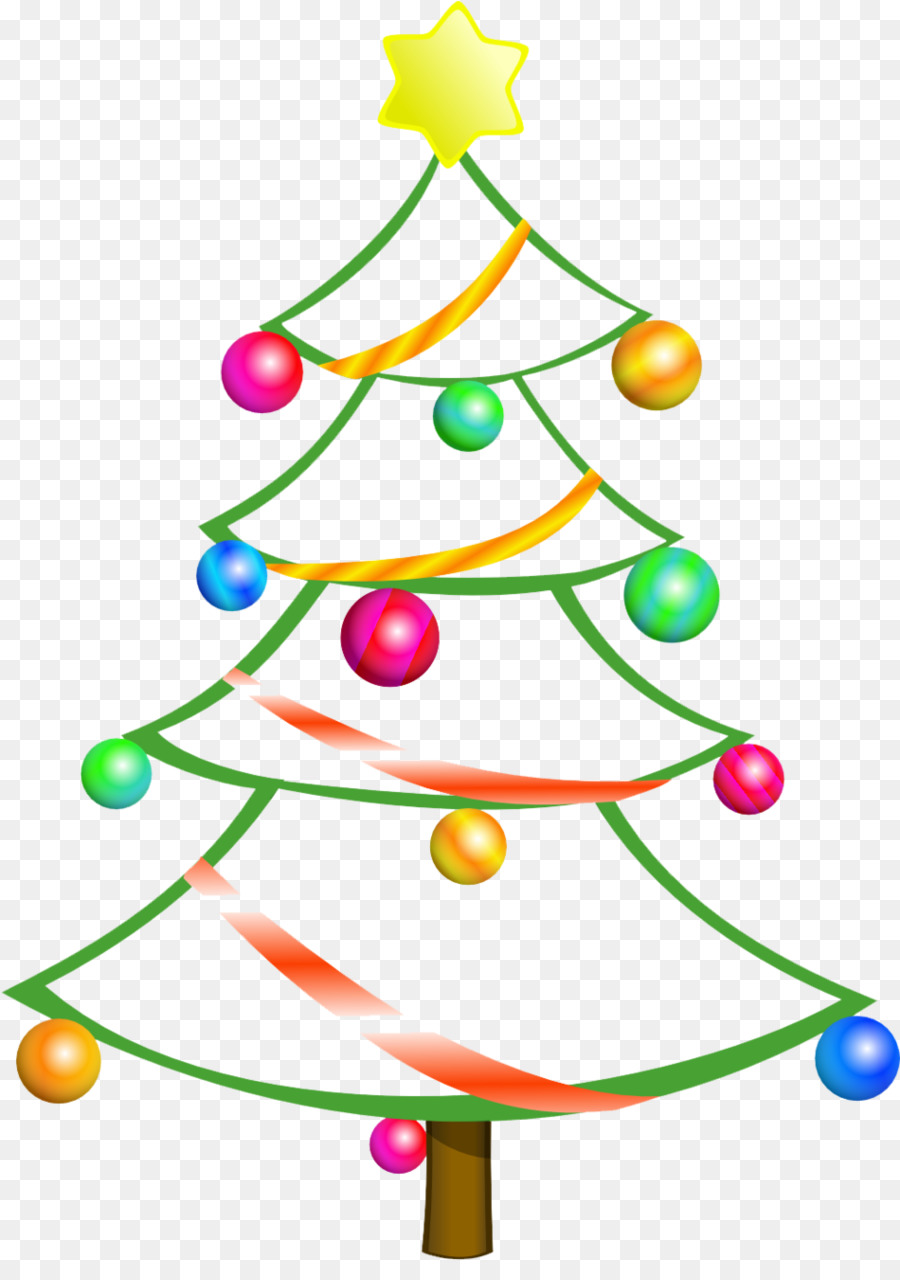 Detail Transparent Christmas Tree Clipart Nomer 42