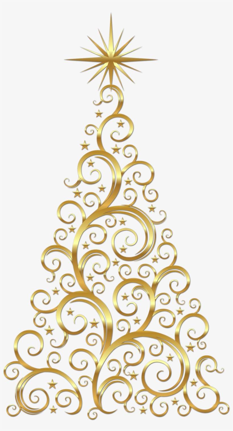 Detail Transparent Christmas Tree Clipart Nomer 45