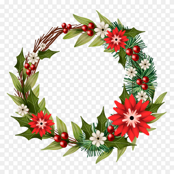 Detail Transparent Christmas Wreath Nomer 33