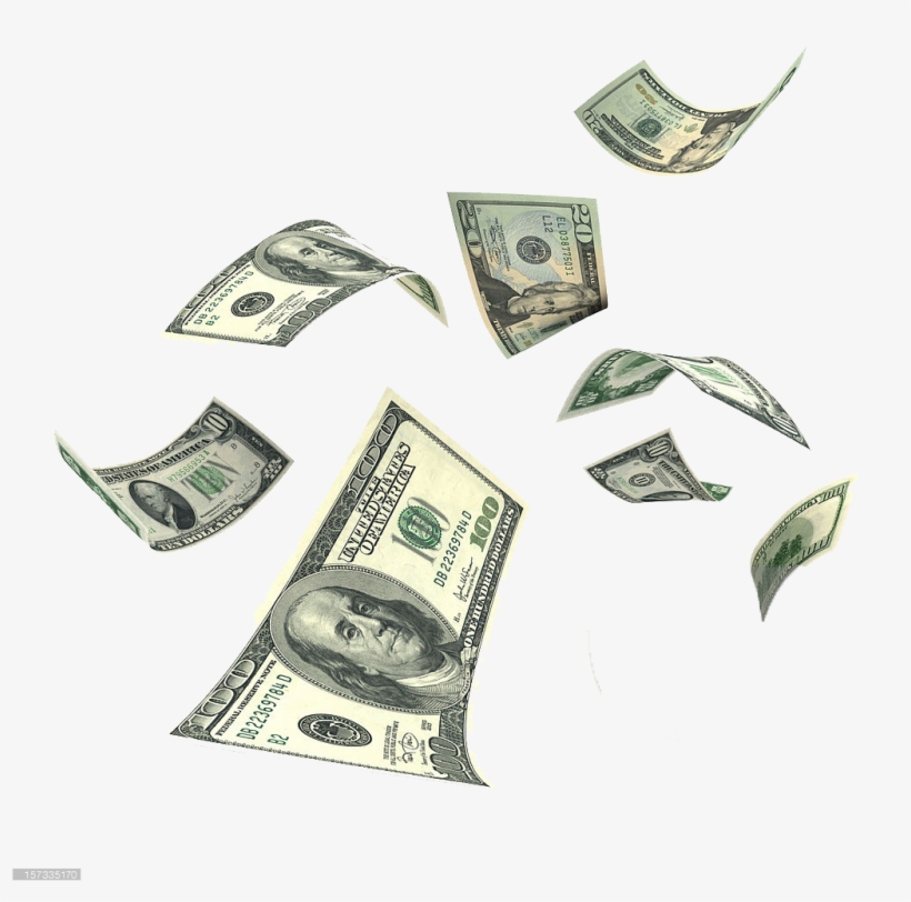 Detail Transparent Falling Money Nomer 4