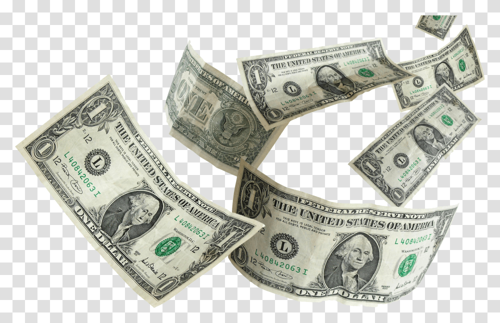 Detail Transparent Falling Money Nomer 35
