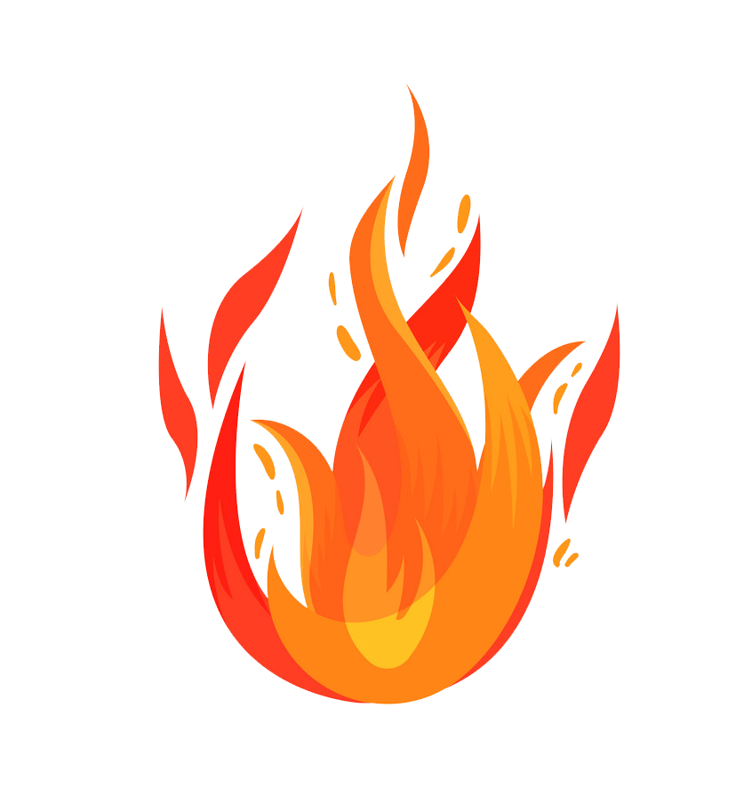 Detail Transparent Fire Clipart Nomer 2