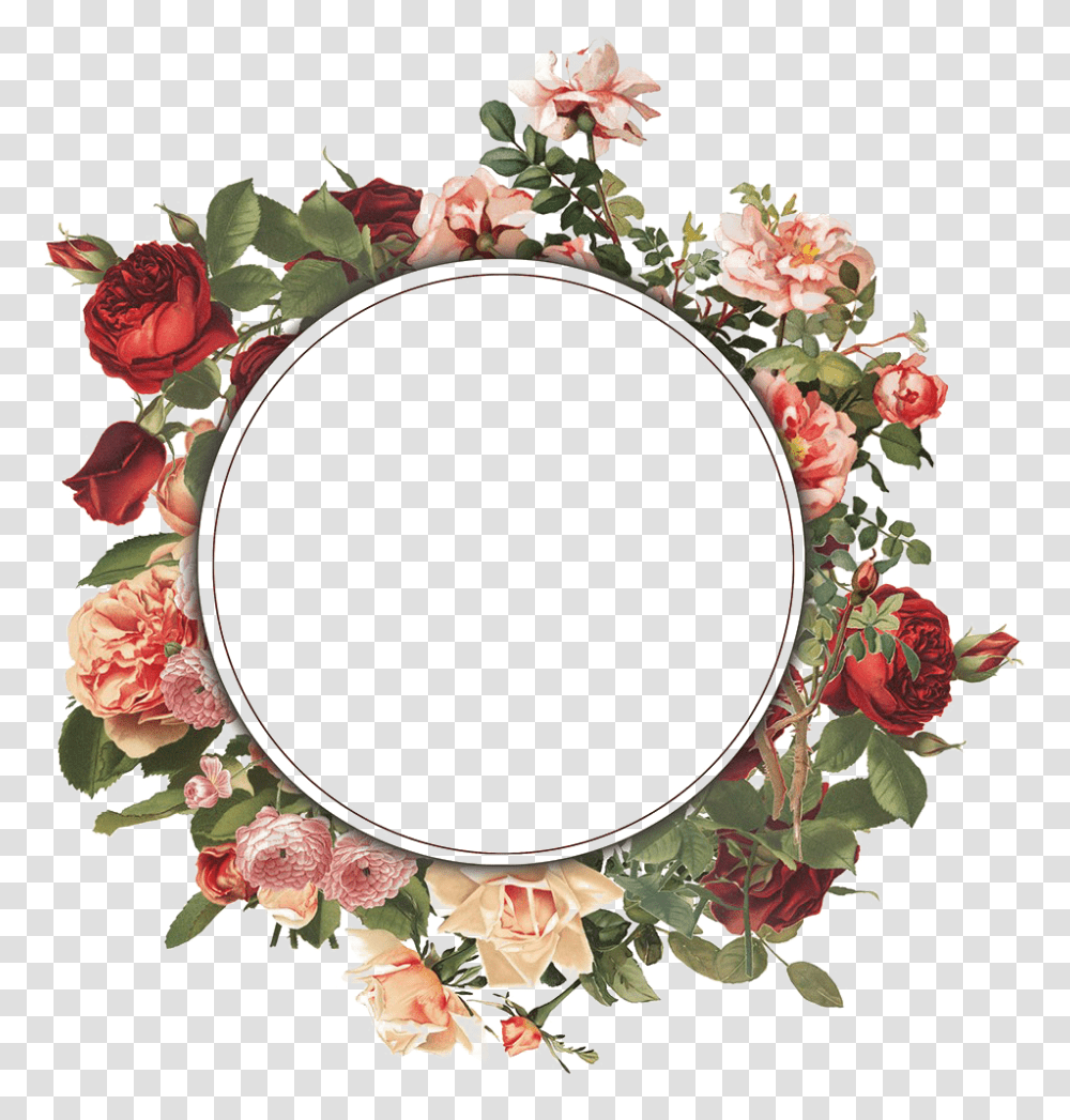 Detail Transparent Floral Frame Nomer 10