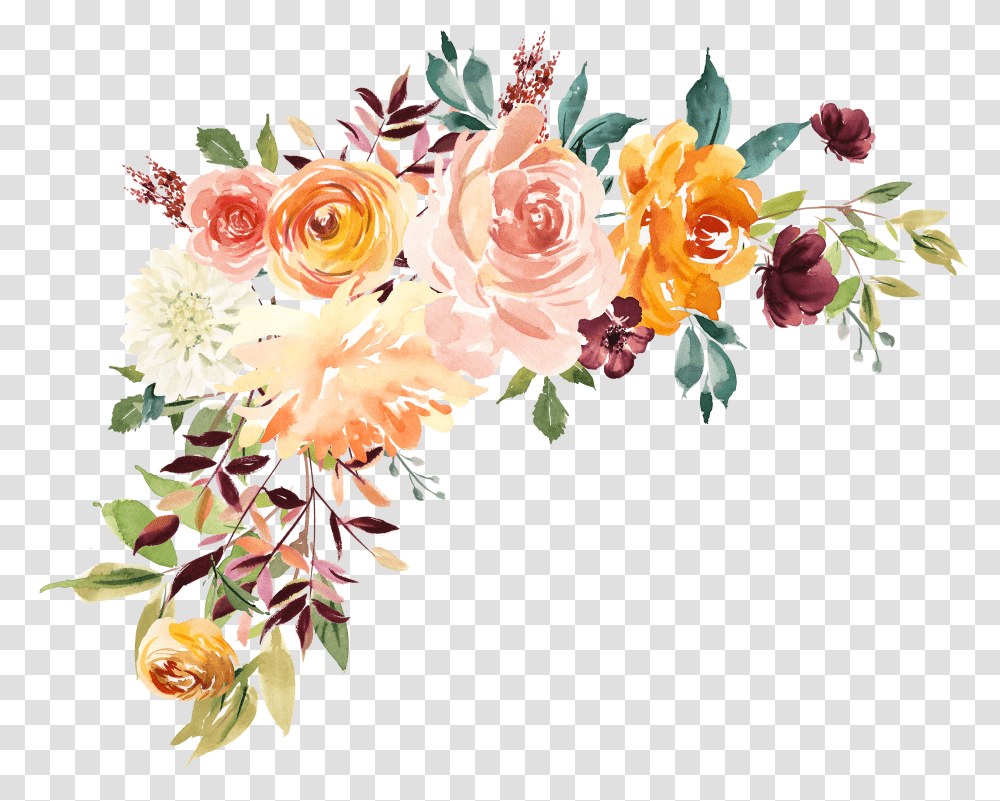 Detail Transparent Flower Border Png Nomer 27