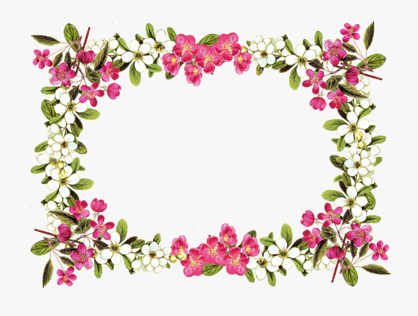 Detail Transparent Flower Border Png Nomer 34