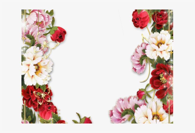 Detail Transparent Flower Border Png Nomer 40