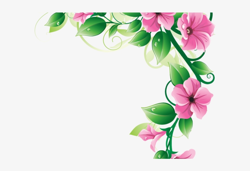 Detail Transparent Flower Border Png Nomer 6