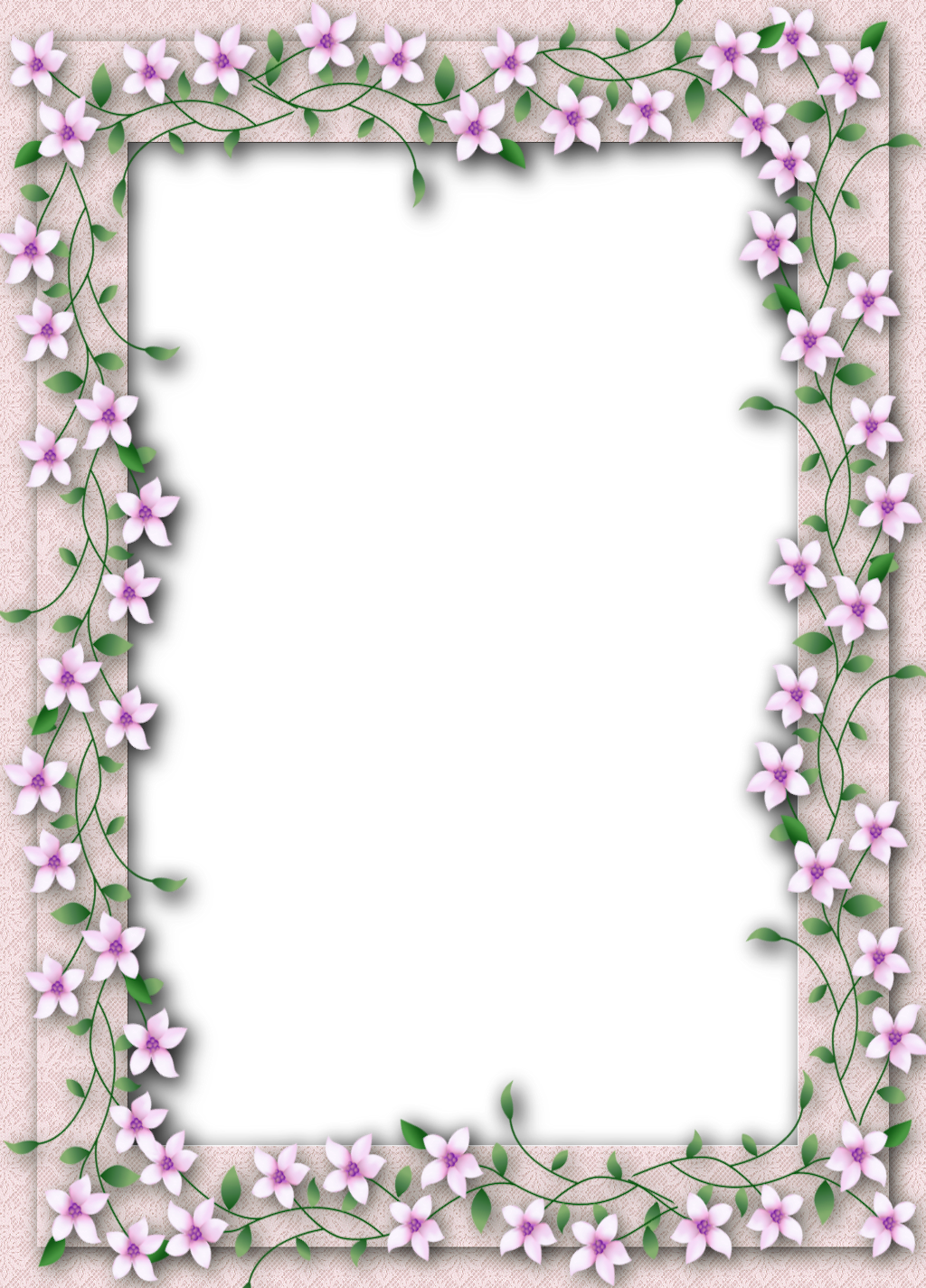 Detail Transparent Flower Frame Nomer 16