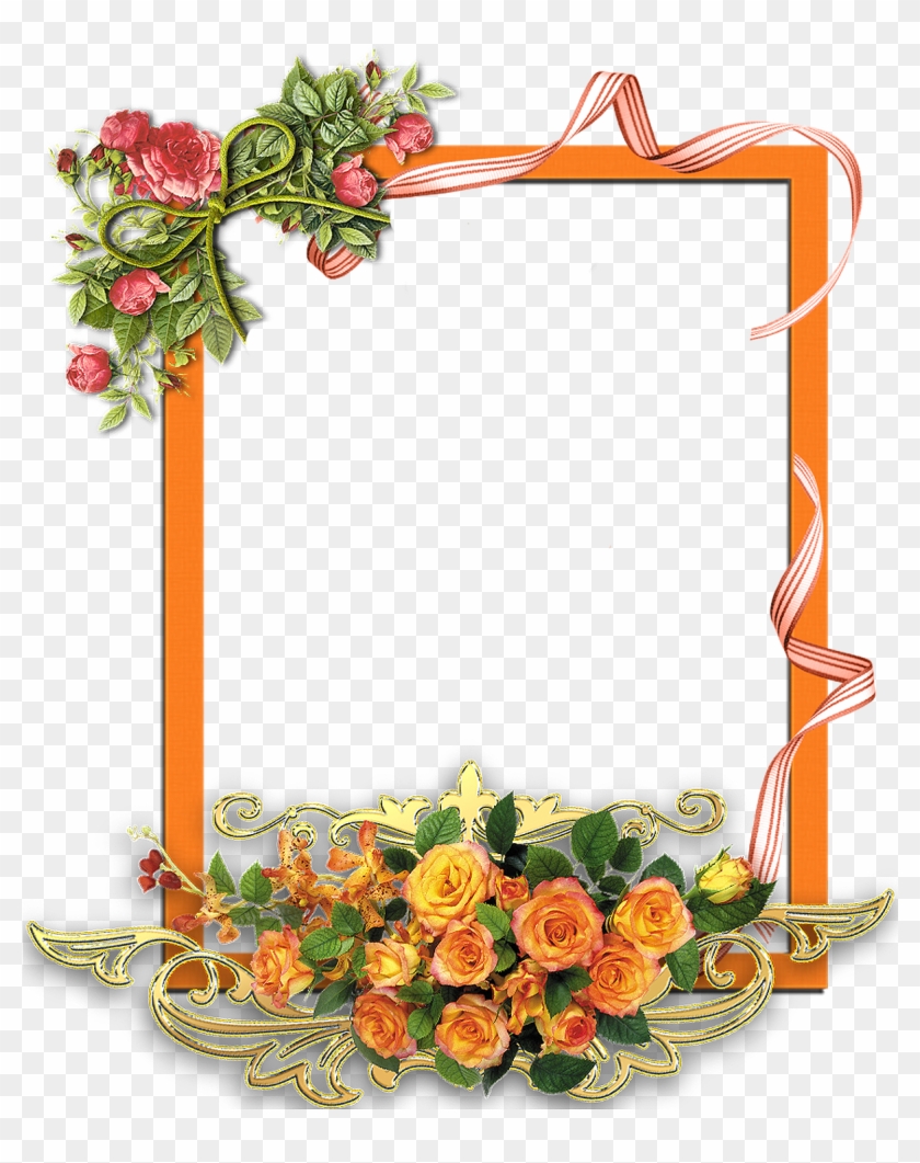 Detail Transparent Flower Frame Nomer 18